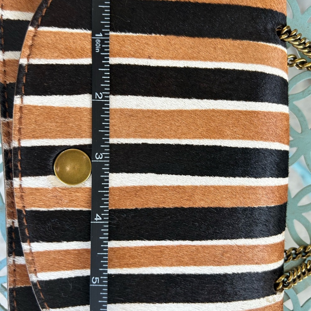 Madewell Striped Mini Bag in Tan, Black, and White - Picture 8 of 9